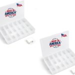 2PACK Embroidery Floss Organizer Box with 50 Cardboard Bobbins - 17 Compartments Clear embroidery thread and Beads organizer box, Snap-Tight Clear Sewing Organizer - Jewelry Bead Holder (Made in USA)-0