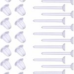 Plastic Earrings,Clear Earrings Clear Post Earring Posts and Backs Silicone Stud 100 Pairs Back Blank Pins Stud…-0