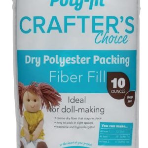Poly-fil Fairfield CCDF10 Crafter's Choice Dry Packing Fiber Fill 10 Ounce Bag, Blue/Orange-0