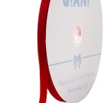 Vintage Red Velvet Ribbon, 3/8 Inch X 25Yd-0