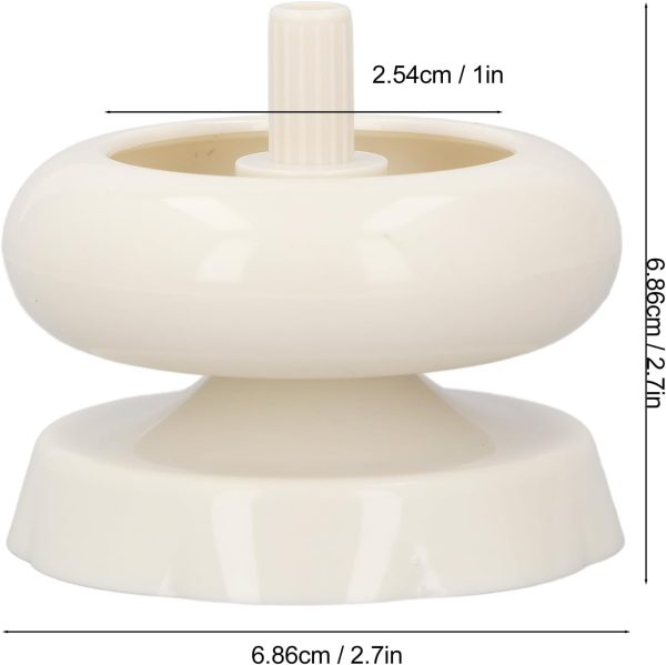 Bead Spinner for Jewelry Making, ABS Rotating Bead Loader with Smooth Bowl and Stable Base for Bracelets Necklaces DIY Craft-1