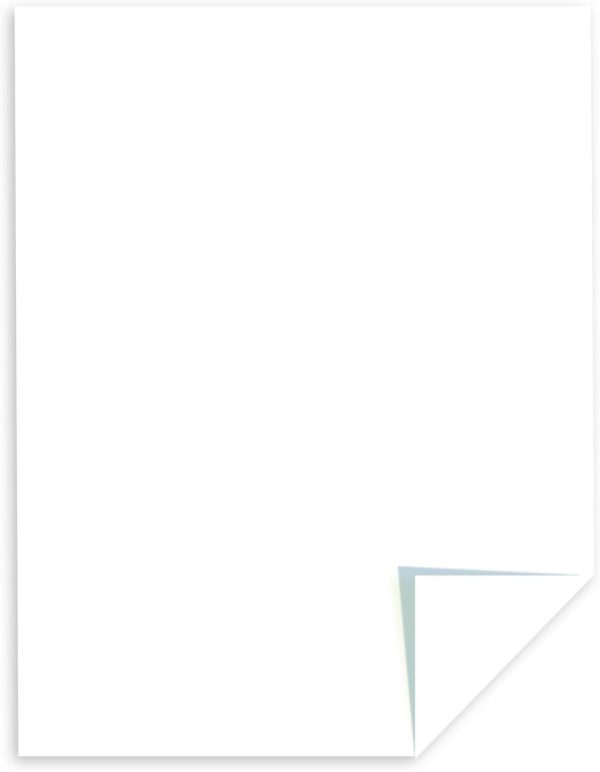 Astrobrights/Neenah Bright White Cardstock, 8.5" x 11", 65 lb/176 gsm, White, 75 Sheets (90905-02) - Packaging May Vary-2