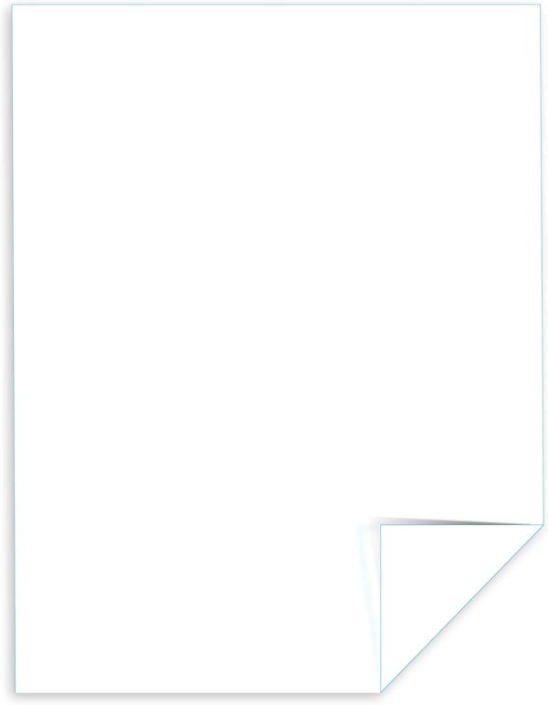 Neenah Index Cardstock, 8.5" x 11", 90 lb./163 gsm, White, 300 Sheets, Lightweight, 94 Brightness - EXTRA SHEETS, MORE VALUE! (91437)-1
