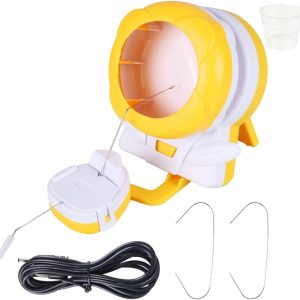 DONGKER Clay Bead Spinner,Automatic Electric Bracelets Beader Machine with Bead Needles & Thread for Bracelets Necklace Jewelry Making-0