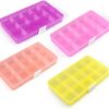Opret 15 Girds SMALL Jewelry Organizer Earring Storage(4 Pack), Bead Organizer Box, Plastic Container with Adjustable Dividers for Crafts Jewelry Screws Fishing Tackles Small Items, Size 6.9×3.9×0.9in-1