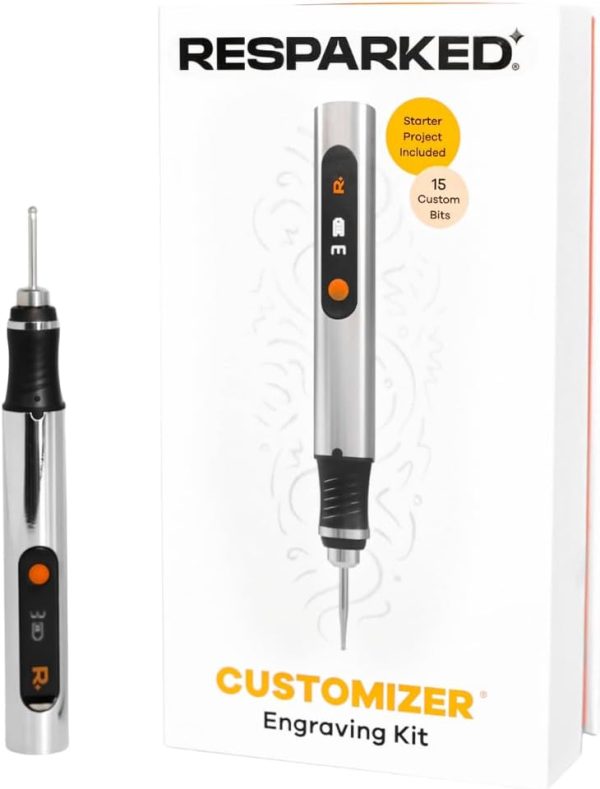 Customizer™ Special Edition Engraving Kit – DIY Starter Set with Engraving Pen, Bits & Materials – Create Personalized Keychains, Magnets & Metal Art – Giftable Craft Kit for Beginners customizer mod