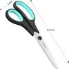 3-Pack 8" Heavy Duty Scissors with Ultra Sharp Blades and Comfort Grip Handles - For Office, Home, School, Sewing, and Crafts-4