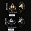 DSOMHZ 100pcs Fishhook Earring Backs - Bullet Clutch Back Earrings (Silver & Gold)-1