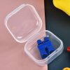 Plastic Beads Storage Containers - Mini Clear Square Box Empty Case with Lid for Earplugs, Pills, Jewelry, Hardware or Any Other Small Craft Gadgets (40 Pieces 1.37 x 1.37 x 0.7 Inches)-1