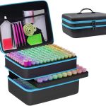 GZWENHAN 246 Slots Diamond Painting Storage Container, Diamond Painting Accessory kit, Diamond Art Accessories and Jewelry Craftsmanship Beads Storage Box, (Blue)-0