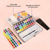 Grabie 50 Colors Watercolor Paint Set, Detail Paint Brush Included, Watercolor Paints, Painting Sets, Art Supplies for Painting, Travel Watercolor Set, Amateur Hobbyists-4