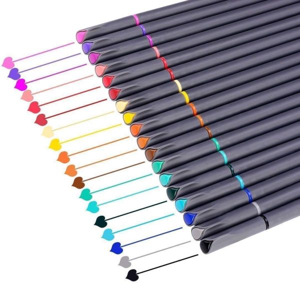 iBayam Journal Planner Pens Colored Pens, Office School Supplies, Fine Point Fineliner Drawing Art Markers for Bullet Journaling Scrapbooking Notebook Writing Note Taking Calendar Stationary, 18-Color-0
