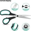 3-Pack 8" Heavy Duty Scissors with Ultra Sharp Blades and Comfort Grip Handles - For Office, Home, School, Sewing, and Crafts-3