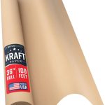 Large Brown Kraft Paper Roll - 36" x 1200" (100 ft) - Made in USA - Ideal for Gift Wrapping, Packing, Moving, Postal, Shipping, Parcel, Wall Art, Crafts, Bulletin Boards, Floor Cover or Table Runner-0
