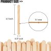 KTOJOY 200 Pcs Craft Sticks Ice Cream Sticks Natural Wood Popsicle Craft Sticks 4.5 inch Length Treat Sticks Ice Pop Sticks for DIY Crafts-2
