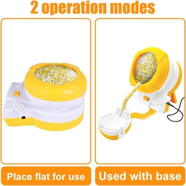 DONGKER Clay Bead Spinner,Automatic Electric Bracelets Beader Machine with Bead Needles & Thread for Bracelets Necklace Jewelry Making-1