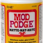 Mod Podge Matte Sealer, Glue & Finish: All-in-One Craft Solution- Quick Dry, Easy Clean, for Wood, Paper, Fabric & More. Non-Toxic - Craft with Confidence, Made in USA, 8 oz., Pack of 1-0