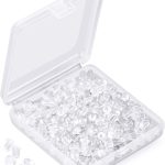 iBayam Silicone Earring Backs Earring Backings 1200 Pcs Soft Clear Ear Safety Back Pads Backstops Clutch Stopper Replacement for Fish Hook Earring Studs Hoops, Diameter 4mm-0