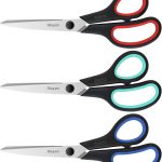 3-Pack 8" Heavy Duty Scissors with Ultra Sharp Blades and Comfort Grip Handles - For Office, Home, School, Sewing, and Crafts-0