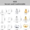 12 Styles 600 Pcs Earring Backs for Studs, Clear Plastic Earrings Hypoallergenic Metal Rubber Silicone Earring Backs Bullet Clutch Stoppers Replacement Kits for Fish Hook Earring Studs Hoops-1