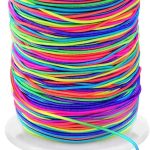 1mm Stretchy Bracelet String, Sturdy Rainbow Elastic String Elastic Cord for Jewelry Making, Necklaces, Beading and Crafts-0
