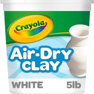Crayola Air Dry Clay (5lbs), Teacher Supplies, Natural White Modeling Clay for Kids, Sculpting Material, Bulk Craft Supplies for Art Classrooms-0