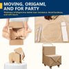 PerkHomy Brown Kraft Paper Roll 17.5" x 1,200" (100') for Gift Wrapping Bulletin Board Craft Art Bouquet Flower Packing Moving Shipping Floor Covering Table 70GSM 50LB (Brown, 17.5" x 100')-4