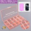 Opret 15 Girds SMALL Jewelry Organizer Earring Storage(4 Pack), Bead Organizer Box, Plastic Container with Adjustable Dividers for Crafts Jewelry Screws Fishing Tackles Small Items, Size 6.9×3.9×0.9in-2