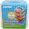 Perler Bead Large Organizer Stackable Storage Container Bead Trays, 3pc.-3