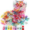 Sewing Clips, 100 Pcs with Plastic Box, Premium Quilting Clips for Supplies Crafting Tools, Assorted Colors Plastic Clips for Crafts,Sew Clip,Sew Clips,Sewing Notions clipspay