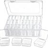 Bead Organizer Box，31Pcs Clear Bead Organizers and Storage Mini Rectangle Plastic Containers, Ideal for DIY Jewelry, Bracelet Making, Nail Art & Small Craft Parts bead bracelet