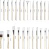 Paint Brushes Set of 24 Pieces Wooden Handles Brushes with Canvas Brush Case, Professional for Oil, Acrylic and Watercolor Painting-1