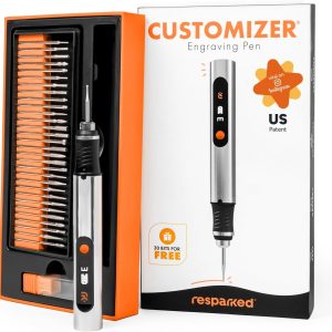 Customizer Engraving Pen (Formerly Culiau): Ultimate Cordless Portable Tool for Artists & DIYers - Engrave 50+ Surfaces - Beginner Friendly - Rechargeable - Free 30 Bits & Mastery Guide-0