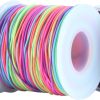 KONMAY 1.0mm Stretchy Bracelet String, 150 Yards Durable Mixed Elastic Cord for Jewelry Making, Beading, Necklaces, DIY Crafts, and Sewing Projects stretchy pants