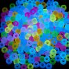 Gxueshan 1000 Pcs Acrylic 9 Color Pony Beads 6x9mm Bulk Glow in The Dark for Necklace, Friendship Bracelet Making, Hair Braids Kandi-0