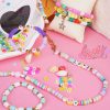 LovelyMoon Bracelet Making Kit 5000 Pcs Clay Beads Flat Preppy Beads for Friendship Jewelry Making Polymer Heishi Beads with Charms Gifts for Teen Girls Crafts for Girls Ages 6 7 8 9 10 11 12-4
