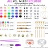 Gionlion 6000 Clay Beads Bracelet Making Kit, 24 Colors Flat Preppy Beads for Friendship Bracelets, Polymer Clay Bead with Charms for Jewelry Making, Crafts Gifts for Girls Ages 6-12-2