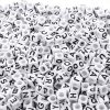 Augshy 700PCS White Letter Beads Alphabet Beads for Making DIY (6mm) white fox