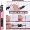 Electric Engraving Pen with 37 Bits, USB Rechargeable Cordless Engraving Machine, Portable DIY Rotary Engraver for Jewelry Wood Glass Stone Carving (Rose red)-3