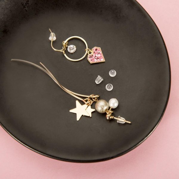 iBayam Silicone Earring Backs Earring Backings 1200 Pcs Soft Clear Ear Safety Back Pads Backstops Clutch Stopper Replacement for Fish Hook Earring Studs Hoops, Diameter 4mm-4