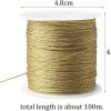 Pengxiaomei 218 Yards/656 Feet Metallic Cord 2 Pcs Spool Metallic Thread Colored Jewelry Thread Colored Craft Gold String Tinsel String Craft Making Cord for Gift Wrapping(0.5mm) 199 9488 meters