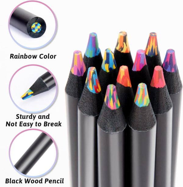 Stocking Stuffers, Stocking Stuffers for Teen Girls,12 Rainbow Colored Pencils, Teen Girl Gifts Trendy Stuff, Art Supplies for Kids 9-12, Gifts for 5-12 Year Old Girl, Arts and Crafts for Kids-4