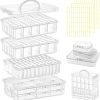 131pcs Bead Storage Container,4Tier-Bead Organizer Boxes And Craft Storage Boxes, Storage Stackable portable box,DIY Jewelry Craft Nails, Bracelets, Jewelry, Diamonds, Pens, (4Tier) container house