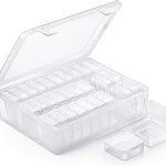 MOLN HYMY Bead Organizer, 30pcs Clear Bead Containers for Organizing, Small Plastic Box with Hinged Lids and 60 Labels for Bracelet Making DIY Jewelry Crafts and Various Accessories organizer meaning
