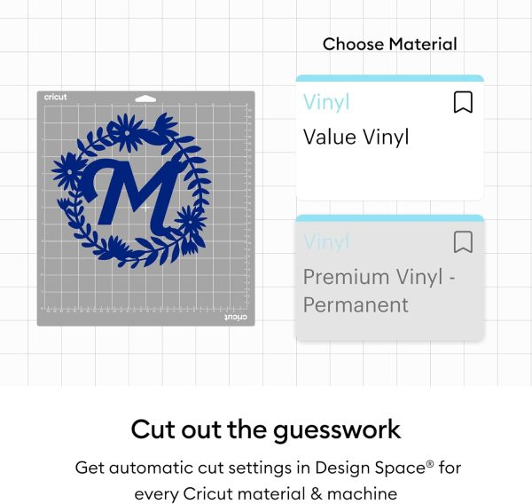 Cricut® Value Permanent Vinyl, Black (12 in x 10 ft)-2