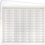 Elizabeth Ward Bead Storage Solutions Plastic Storage Tray and Bead Organizer with 78 Containers of Various Sizes, Tray, and Lid for Beads, Clear-0