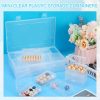 12 Pieces Small Clear Plastic Beads Storage Container and Organizer Transparent Boxes with Hinged Lid for Storage of Small Items, Jewelry, Diamonds, DIY Art Craft Accessory (3.35 x 2.17 x 1 Inch)-4