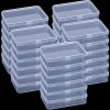 Tuanse 30 Pcs Clear Plastic Beads Storage Containers Box with Lids Multiple Sizes Storage Square Containers for Jewelry Beads Craft Supplies(4.1 x 3 x 1 Inch)-0