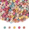 1000PCS Colourful Letter Beads for Threading, 4 x 7 MM Acrylic Round Beads for Jewellery DIY Making Crafts Bracelets Necklaces Ornaments-Gold-0