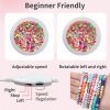 SUNFATT Clay Beads Bracelet Making Kit,Bead Spinner with 4300 PCS Mixed Color Beads Set for DIY Jewelry Making,Bracelets and Necklaces,Adjustable Speed Bracelet Spinner,Crafts for Girls.-3